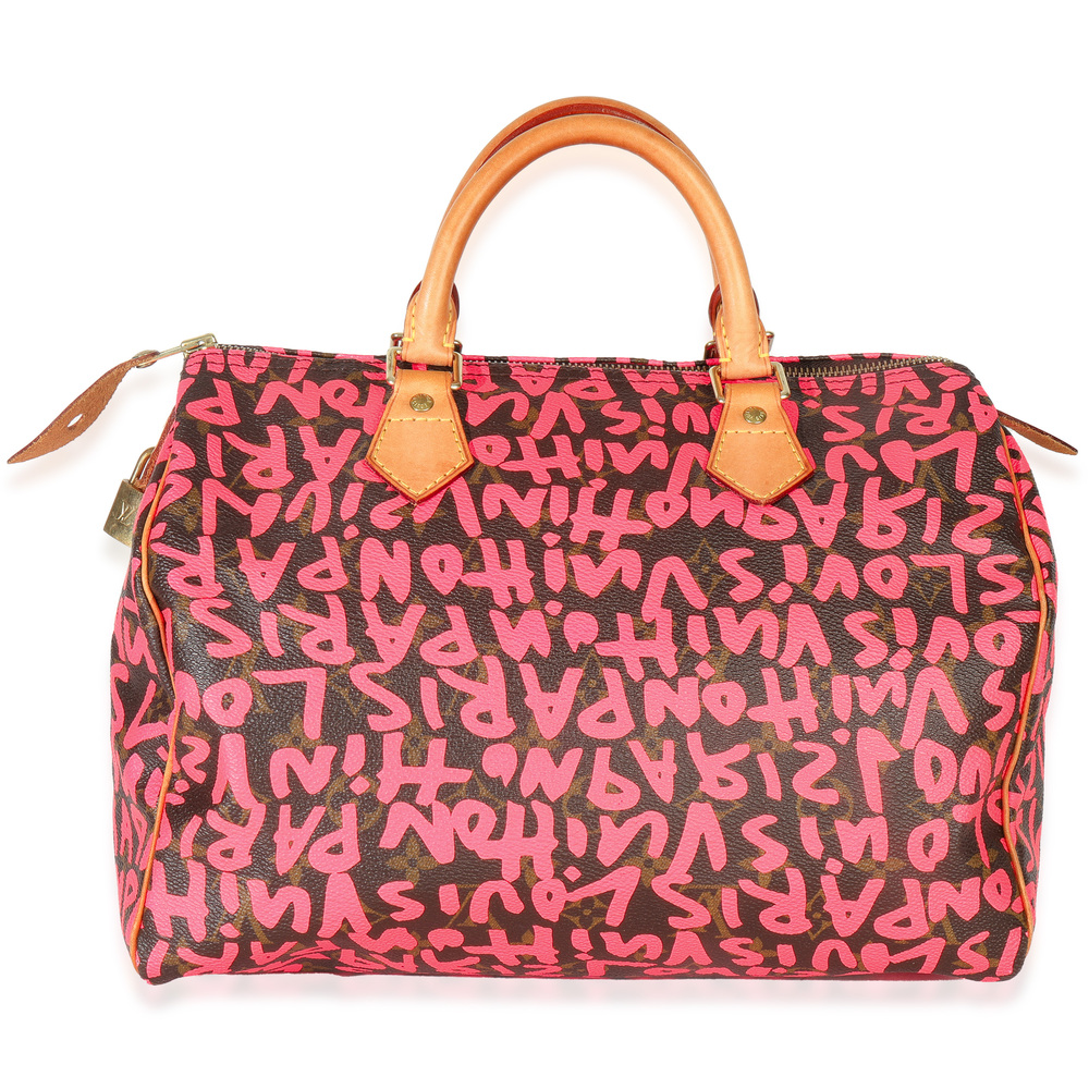 Louis Vuitton x Stephen Sprouse Fuchsia Monogram Canvas Graffiti Speedy 30 - Picture 2 of 7